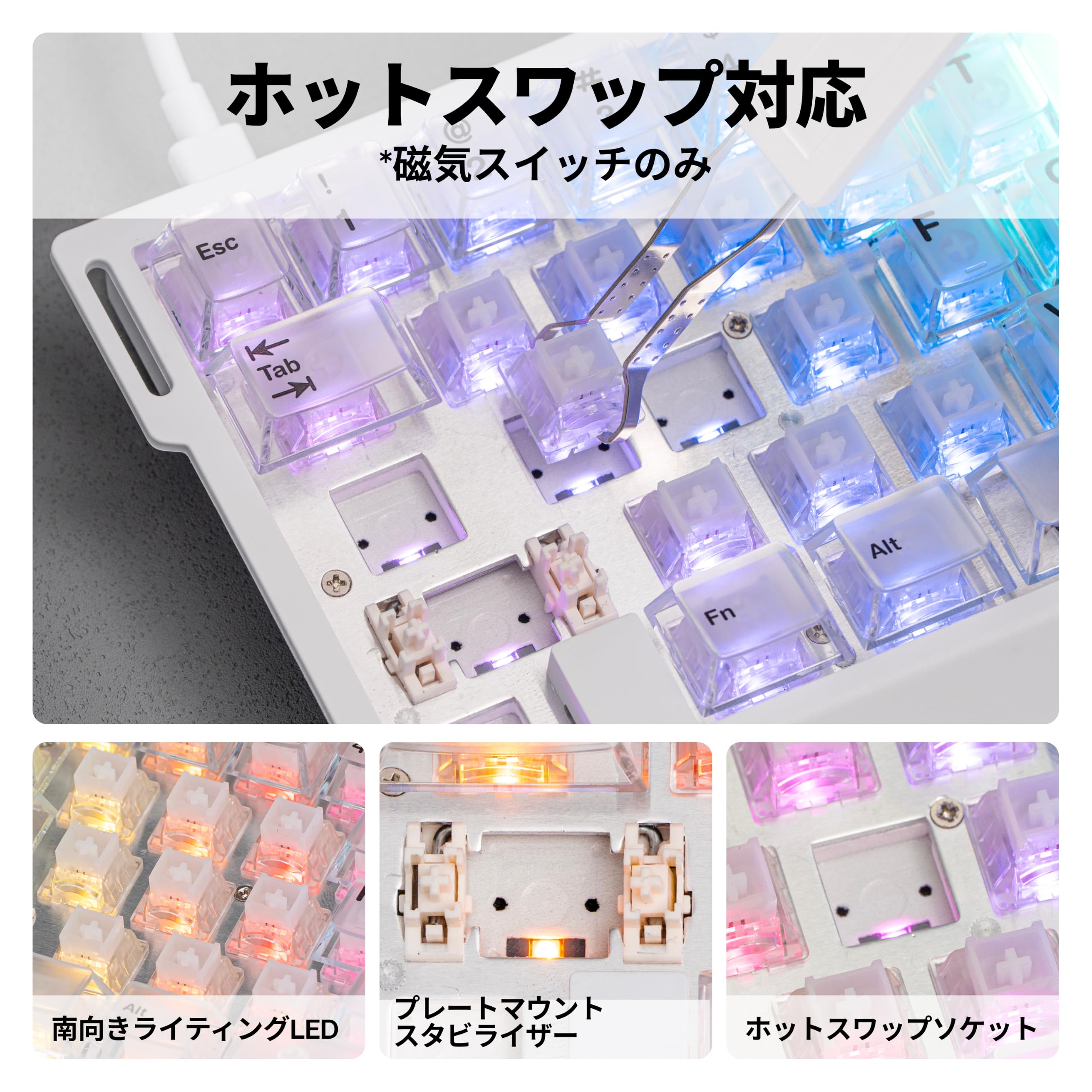 Amazon | MechLands AJAZZ AK029 高速有線ゲーミングキーボード