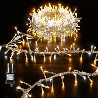 GlobaLink Lichterkette Warmweiß 10M 500LED Außen IP44