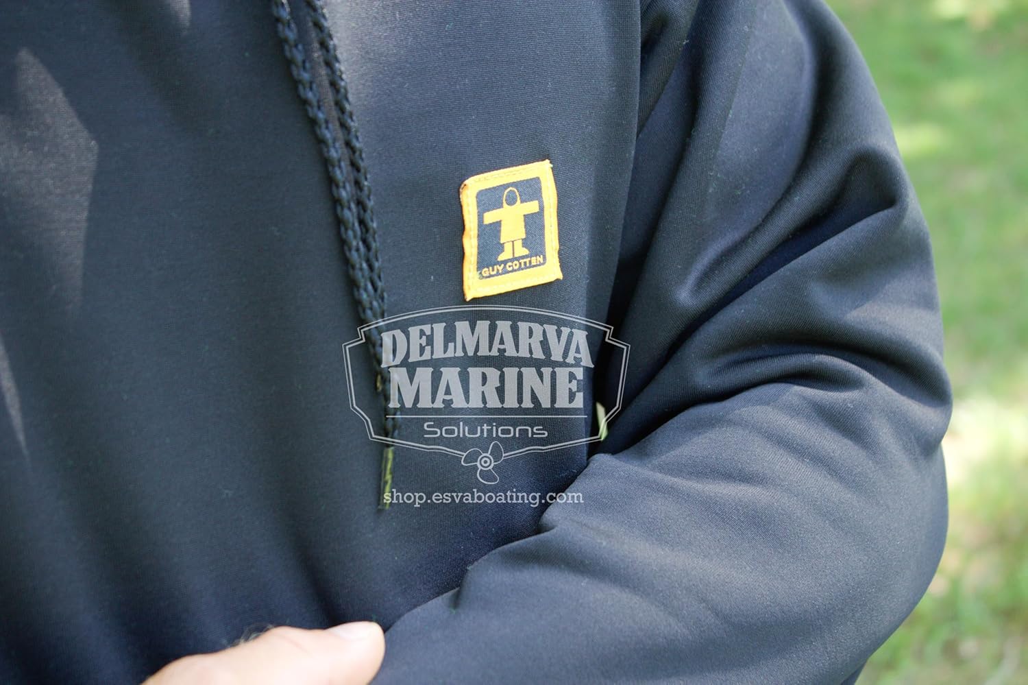 Guy Cotten Men's Black Arctic Striped Hoodie, Medium - Image 5