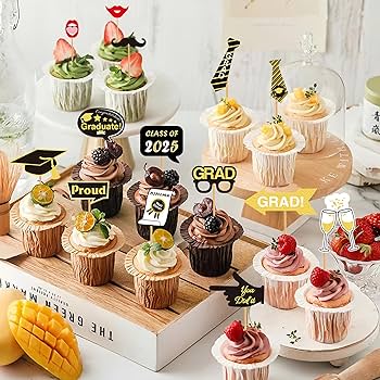 Graduation Photo Booth Props 2025 Graduation BSL1 Decorations Class Of 2025 Grad Party Supplies For College High School Real Glitter