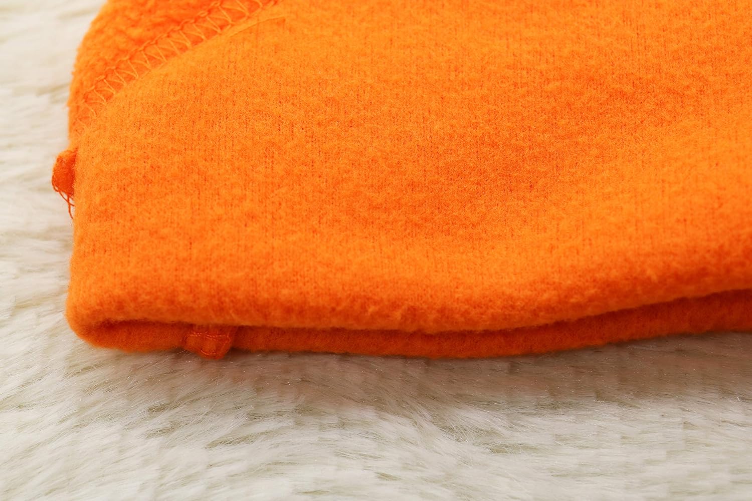 DroolingDog Puppy Fleece Shirt Cat Fleece Vest Pet Warm Clothes for Small Dogs, Small, Orange