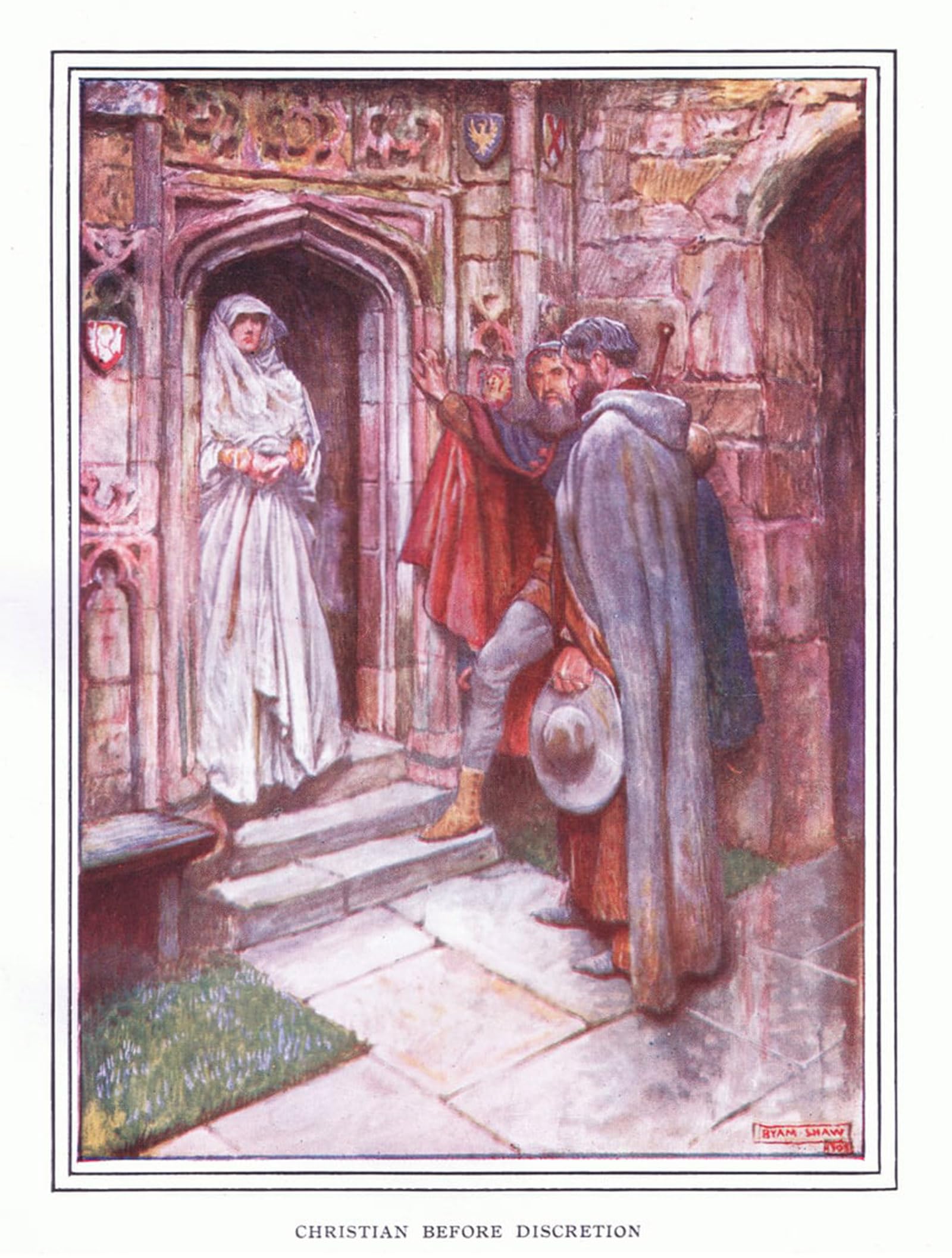 ARTXLXXBN Famous Prints Artwork Pictures Poster Painting Art Christian Before Discretion by Byam Liston Shaw Artwork Landscape Pictures for Home Decor 60x90cm