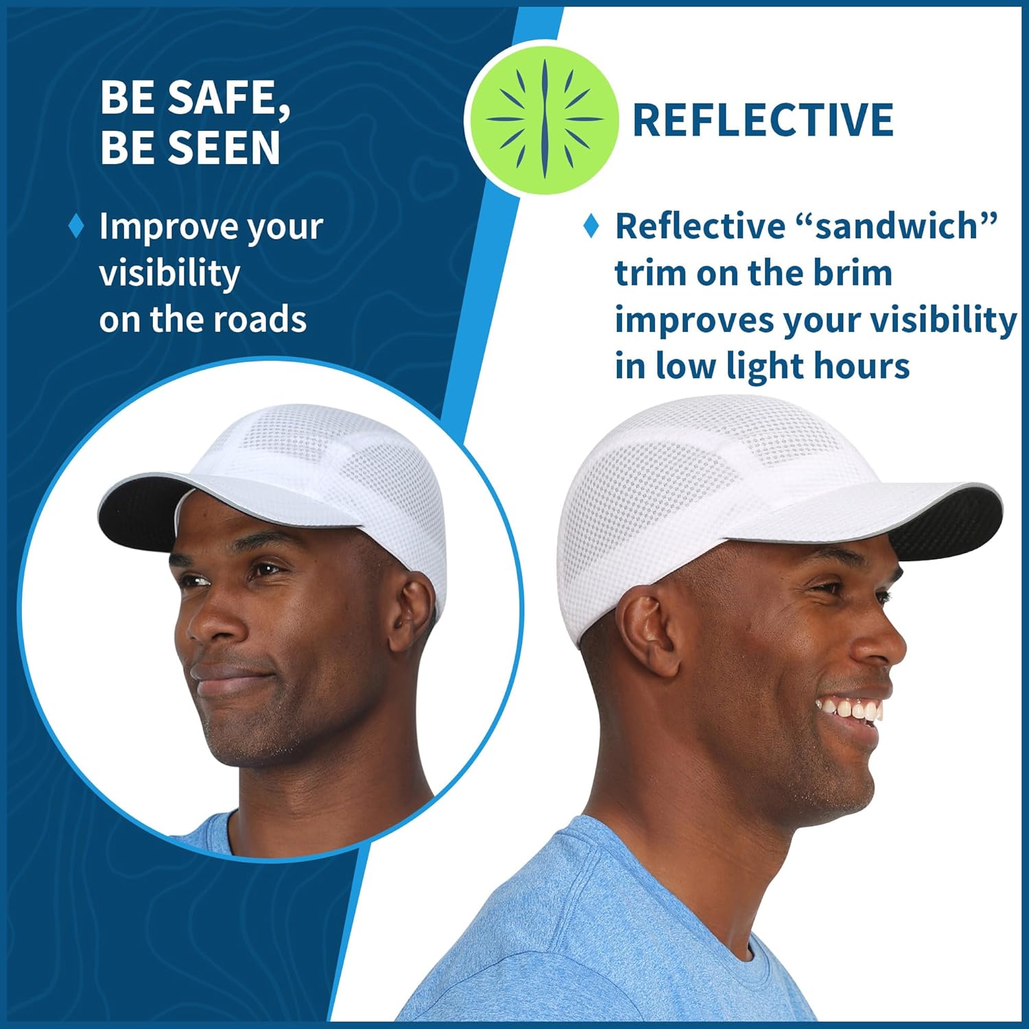 TrailHeads Performance Mens Running Hat - Lightweight, Quick Dry Workout Hats for Men - Athletic Sports Cap for Tennis, Gym - Image 3