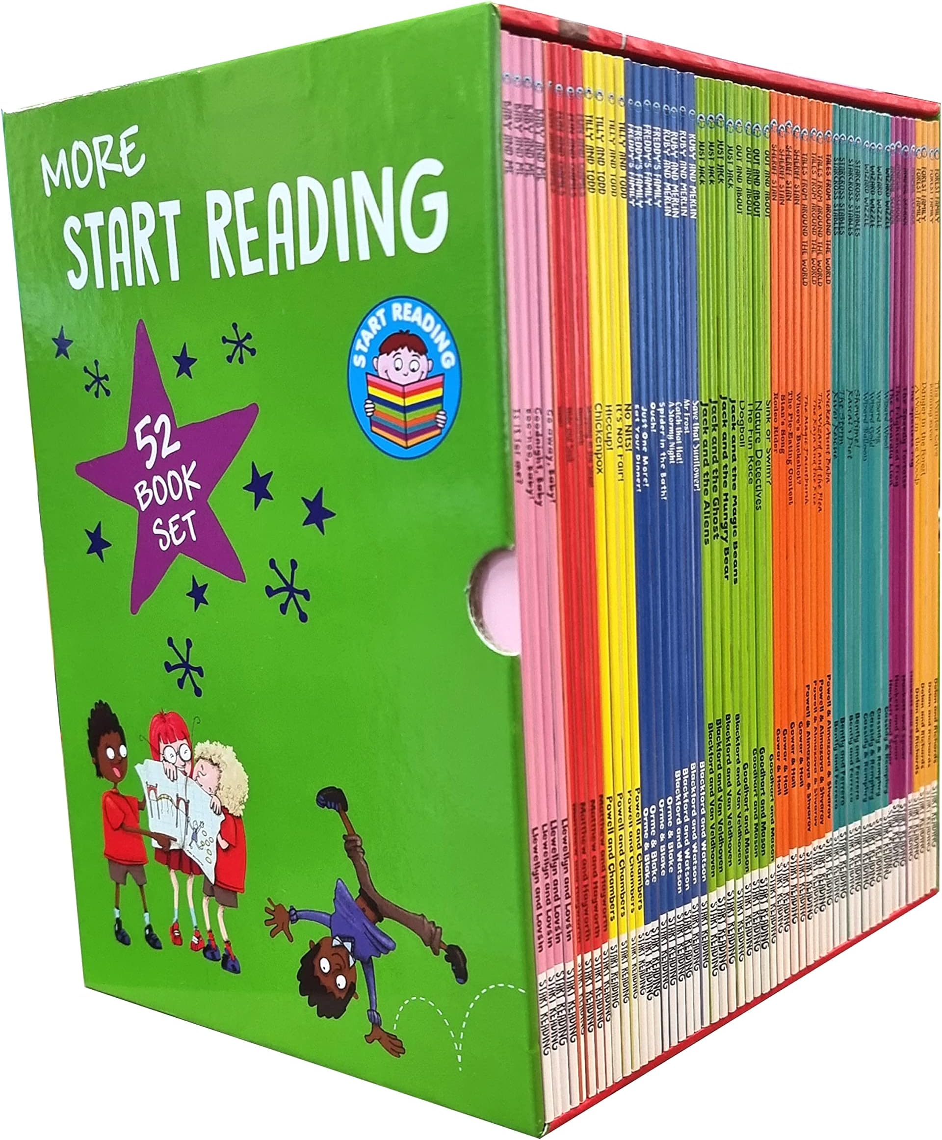 More Start Reading Series 52 Books Collection Set (The Winter Cave, Rushing River, Danger in the Forest, A Wolf in the Woods, The Spotless Pig & More...)