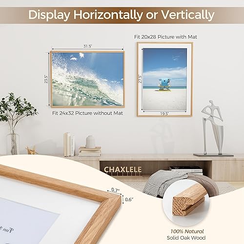 Miniatura 637 de Fun Memories Portarretratos de metal de 16 x 20 pulgadas con paspartú de 11 x 14 pulgadas, acabado de aluminio cepillado, parte delantera de vidrio