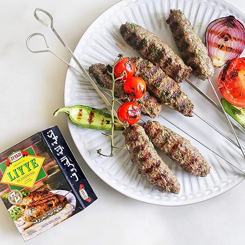 Miniatura 9 de Ziyad Liyye premium, polvo sazonado de cordero, mejora la carne, pollo, arroz, pilafs, verduras asadas y sopas. 5 paquetes, 0.35 oz por paquete