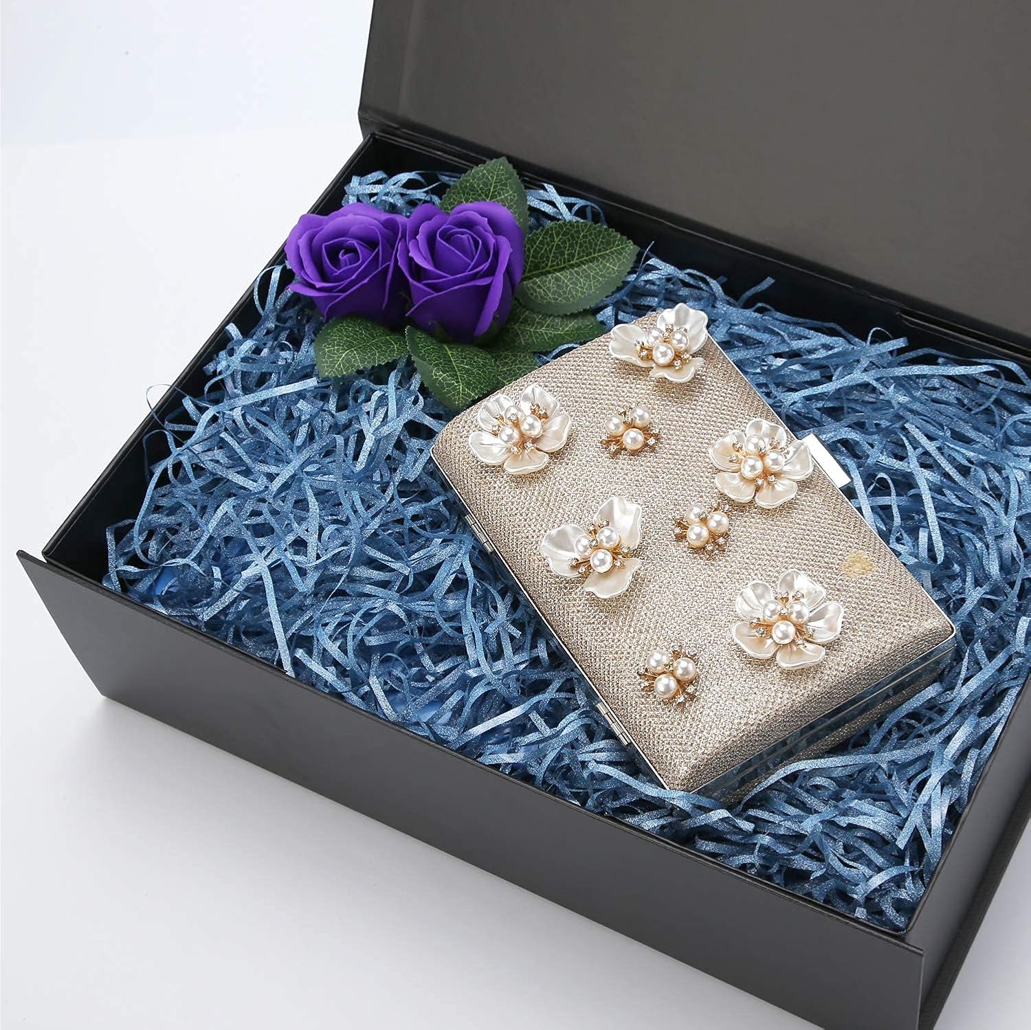 Bеѕt Dеаl Chеар 🛒 PACKQUEEN 3 Gift Boxes 14x9.5x4.5 Inches, Black Gift Boxes, Groomsman boxes, Large Gift Boxes with Lids, Collapsible Gift Boxes with Magnetic Closure (Glossy Black with Grass Texture)