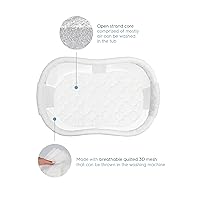 Vista 3 de HALO DreamWeave - Almohadilla BassiNest de malla transpirable, funda y núcleo 100% lavables, materiales hipoalergénicos, no tóxicos