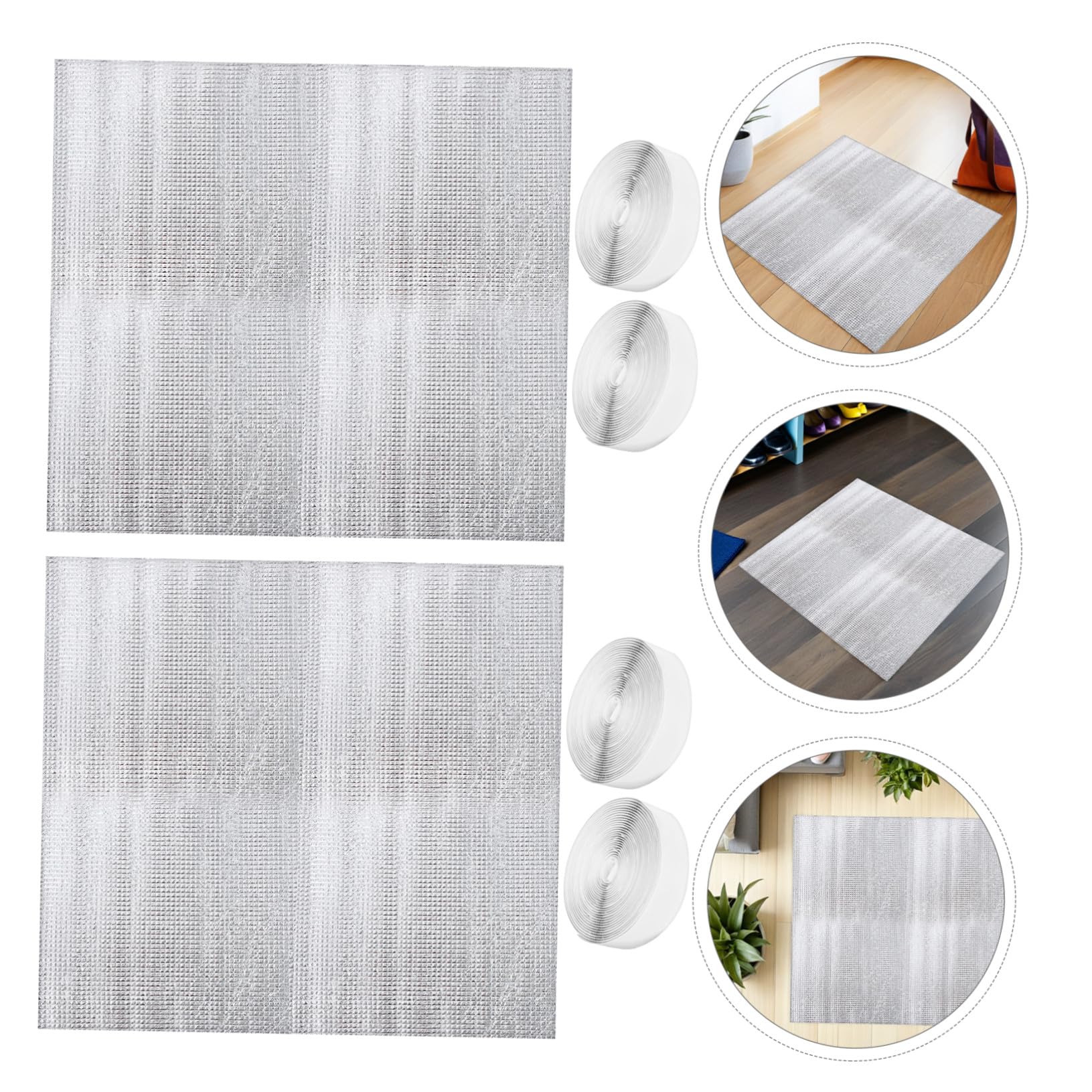 Angoily 2sets Copertura Isolante per Ventola Soffitta Barriera Termica per Isolamento Soffitta Adatta Prese d Aria Sottotetto per Uso Domestico Argento