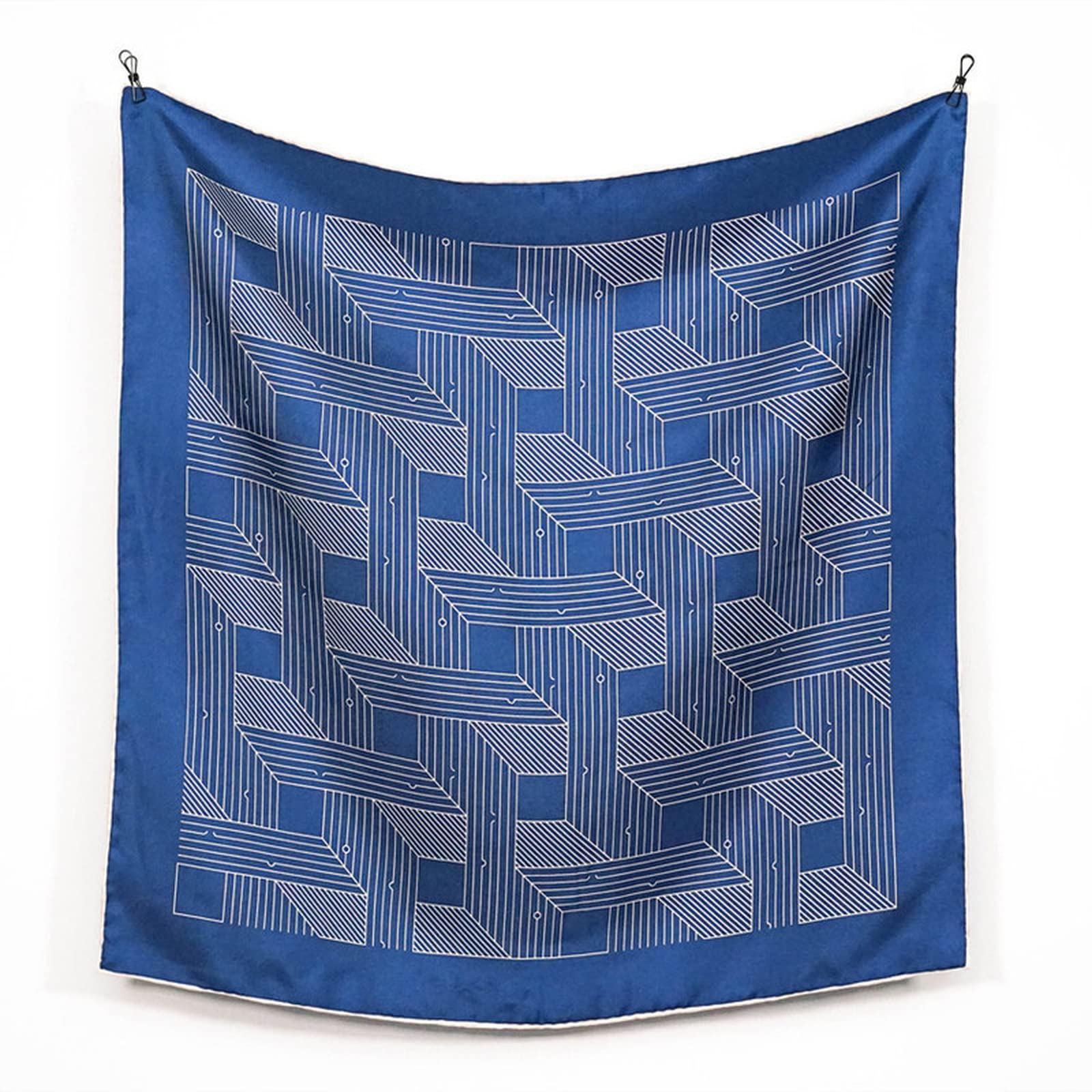 Écharpe en soie pour femmes : ruban capillaire et petit foulard carré