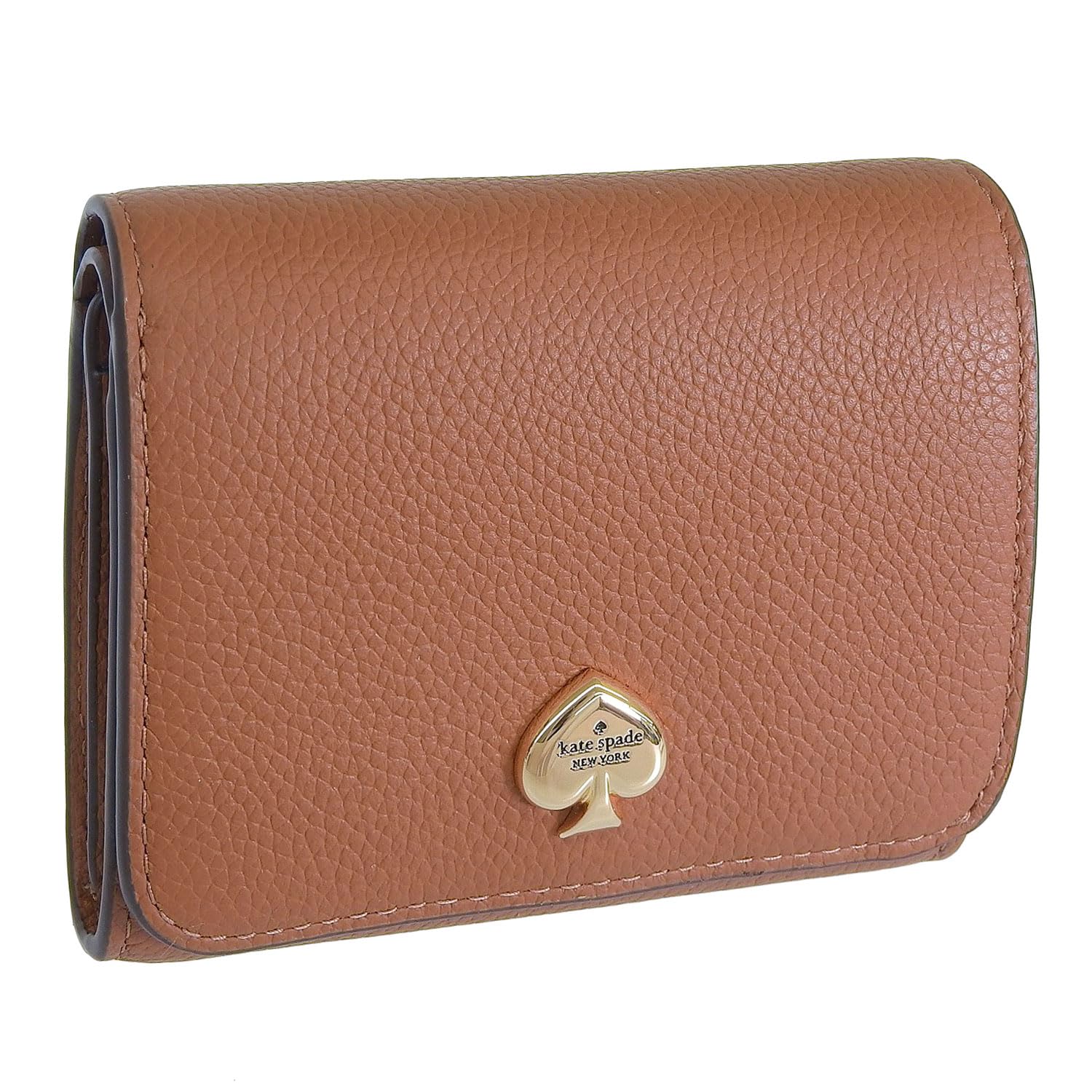 【極美品】kate spade ケイラ スモール 二つ折り財布　ブラック　レザー kk056-001b.jpg