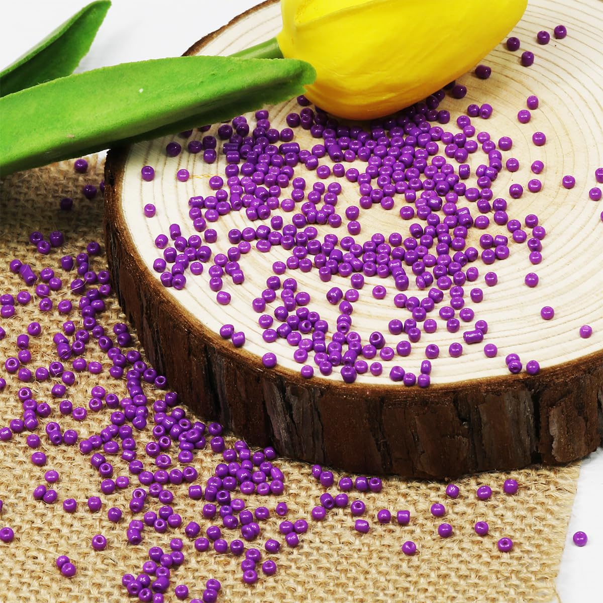 Bulk 2mm Purple Seed Beads for Jewelry Making 110 Grams About 9800pcs,12/0 Glass Craft Beads for Making Earrings Bracelets - Image 3