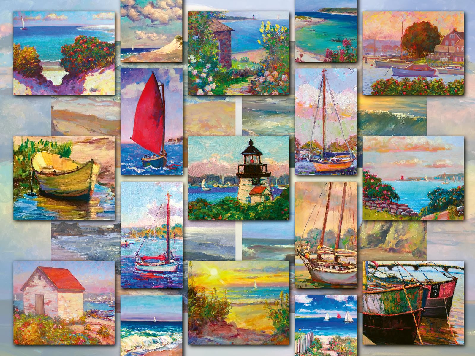 Ravensburger Coastal Collage 1500 Piece Jigsaw Puzzle for Adults - 16820 - Every Piece is Unique, Softclick Technology Means Pieces Fit Together Perfectly