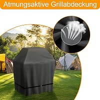 ZHSX Időjárásálló Grillhuzat 82x67x110 cm Weber Spirit E-210 Grillhez, Vízálló BBQ Takaró Állítható Pántokkal 2 Égős Char-Broil, Brinkmann,  6