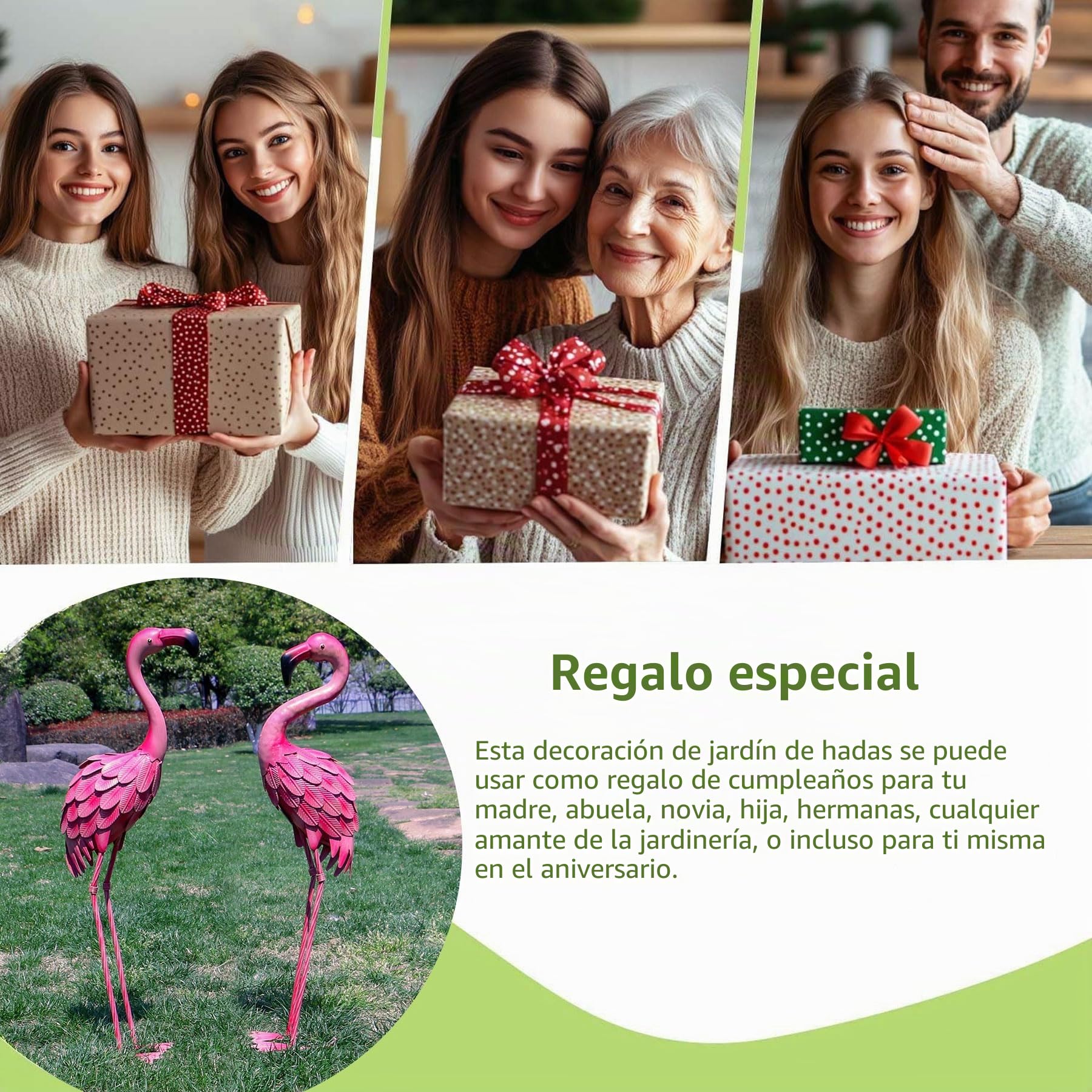YOUKI Decoración de flamencos de metal para patio, flamencos rosados, estatuas de jardín, flamenco rojo, esculturas al aire libre para exteriores, hogar, patio, césped, decoración de patio, juego de 2