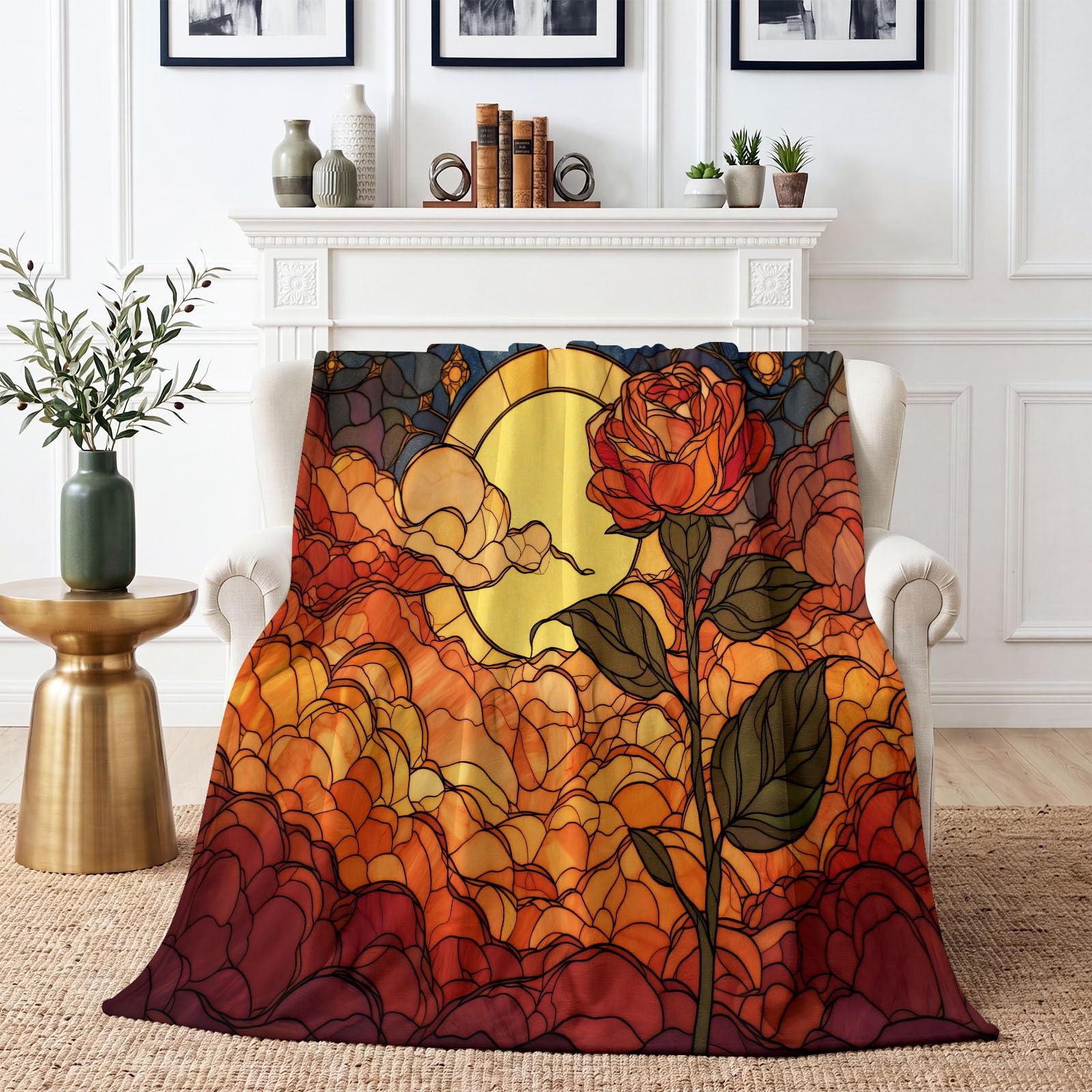 Generisch 220 x 240 cm, coperta con mani tenendo le rose