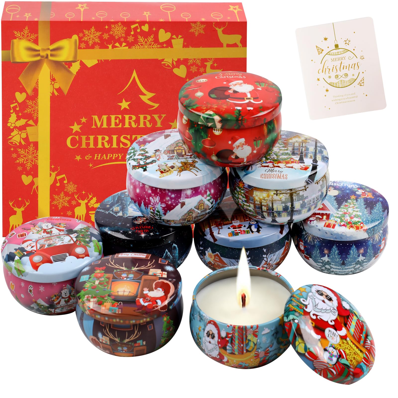 TEPENAR Weihnachtsduft Kerze Geschenk Set