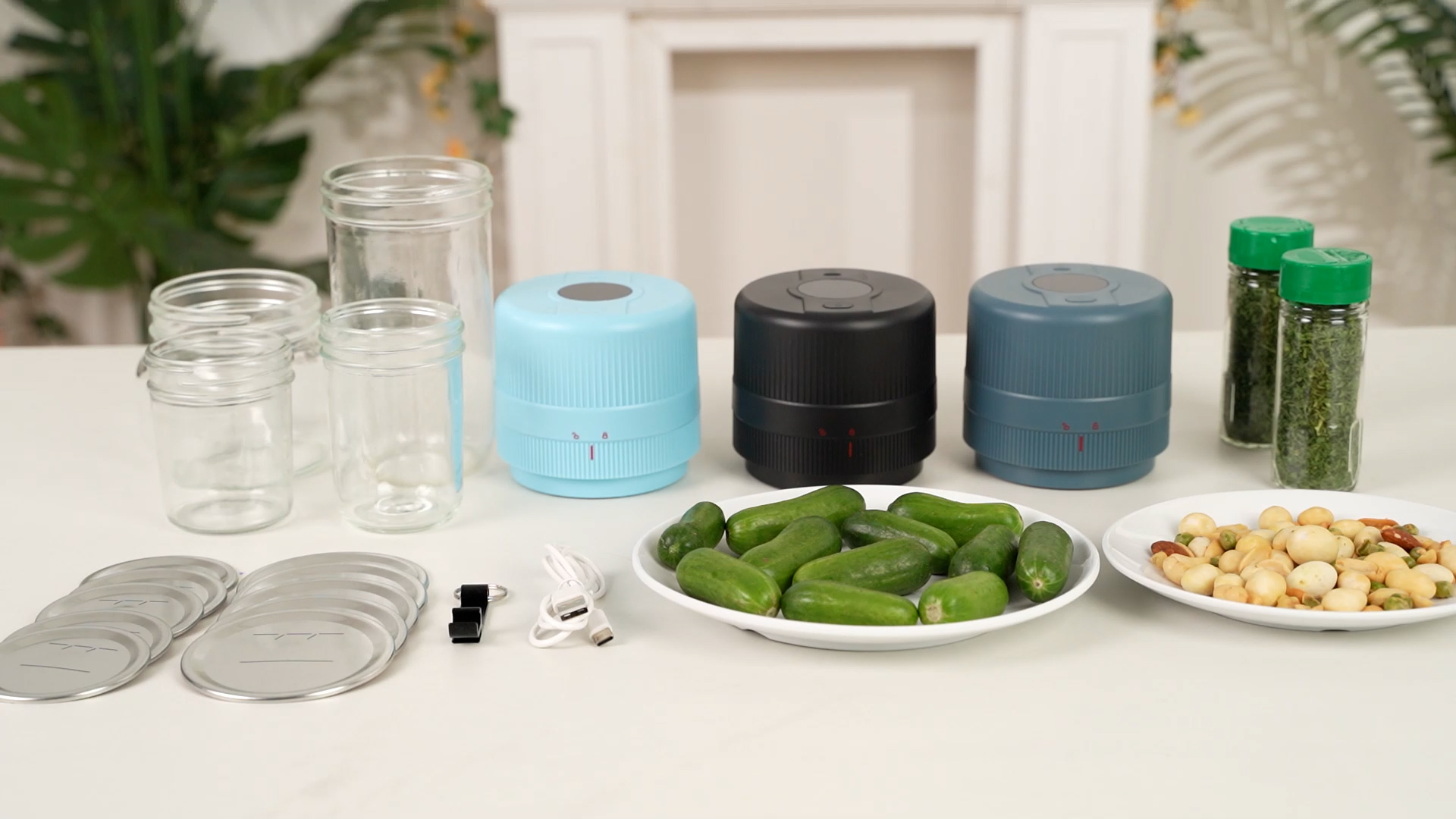 Scelleuse sous vide électrique portative pour bocaux KZ-80, mini, avec batterie rechargeable 2000 mAh, machine de scellage automatique pour bocaux
