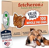 Vista 9 de Orejas de cerdo enteras para perros grandes, paquete de 30 masticables de larga duración para perros, un ingrediente, delicioso sabor totalmente