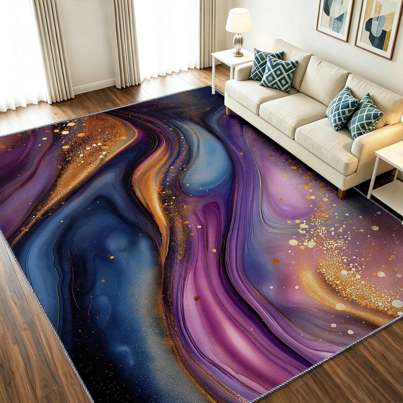 Alfombra de cocina y puerta 60x90 cm con diseño vintage fluido lavable y segura