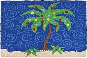 Jellybean Holiday Palm Tree Polyester Rug: Vibrant Comfort and Style for Indoor/Outdoor Living