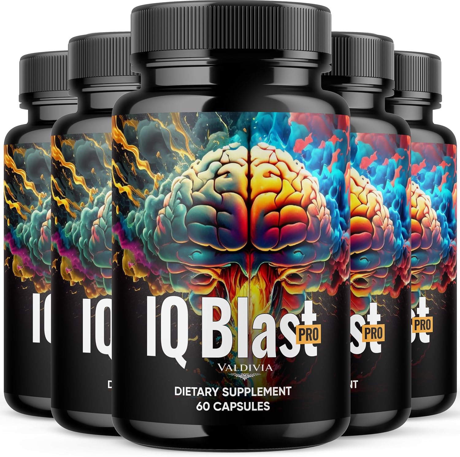 Official - IQblast Pro Supplement Capsules, Memory and Focus, IQblastpro Blaster Premium Clarity Support Advanced Formula Reviews All Natural Ingredients (5)