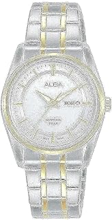 ساعة يد البا بحركة كوارتز ونظام عرض انالوج وسوار من الستانلس ستيل حريمي، متعددة الألوان موديل AN8036X