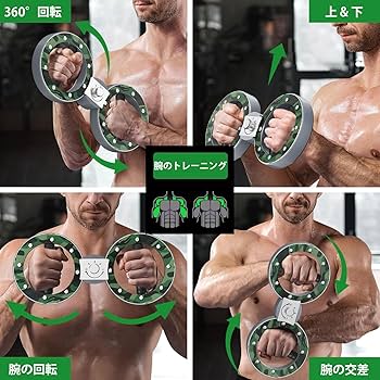 Amazon.co.jp: BKJANYO バーンマシン ゴールド 筋トレ器具 360度回転