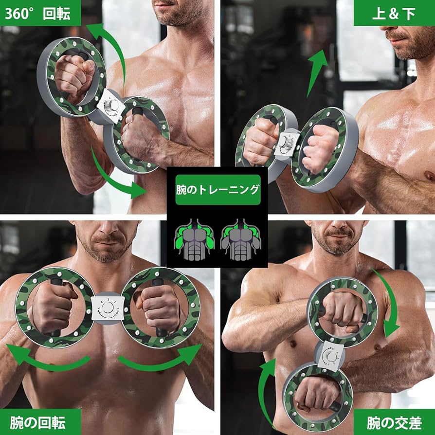 Amazon.co.jp: BKJANYO バーンマシン ゴールド 筋トレ器具 360度