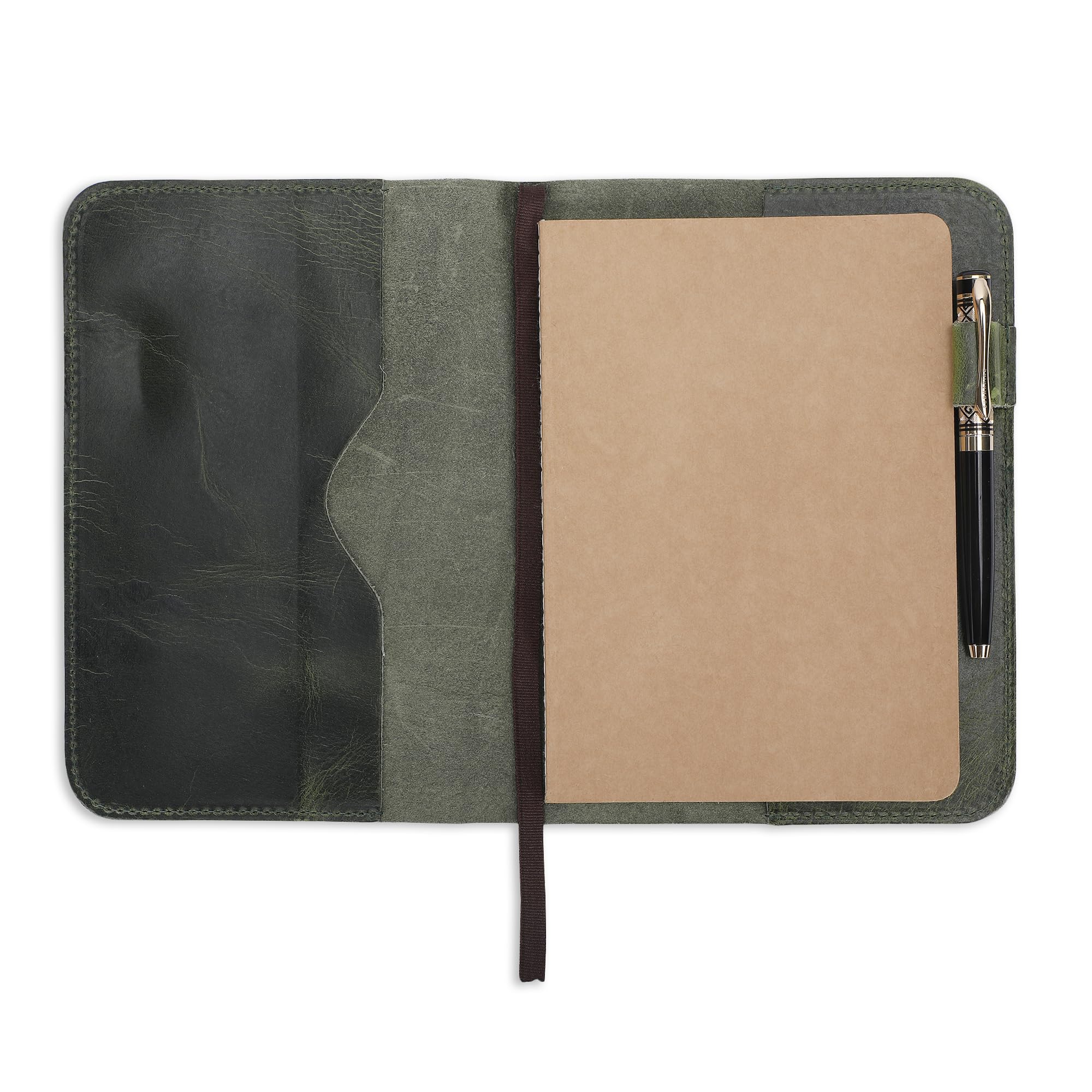 CestAntiQ, A5 Leather journal cover, Refillable Journal Cover for Large and Medium A5, Leather Handmade Notebook Cover, 9 x 6 Inches Leather Bound