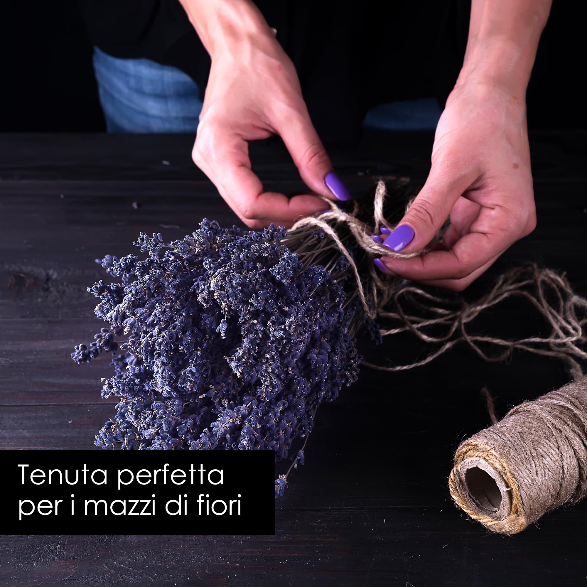 OfficeTree 500m Spago Juta 2mm - Filo Juta - Corda Naturale - Spago Corda Iuta - Spago per legare Pomodori - Spago per Pacchi Regalo - Filo di Juta - Spago per Decorazioni - Corda Spago Sottile