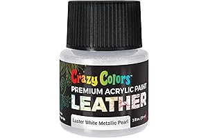 Acrylic Leather and Shoe Paint in Pure White Luster, 2 oz