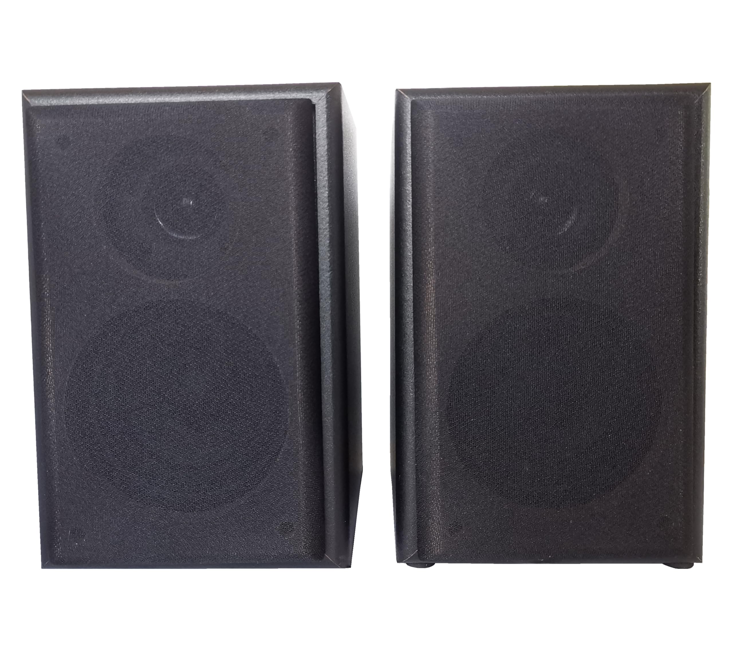 2-Way Passive Bookshelf Speakers for Home Theater Surround Sound, Home Desktop Stereo Speakers for Record Player/Computer/TV, Black, One Pair Wall Mountable, Needs Amplifier or Receiver to Operate