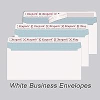 Vista 4 de 120 PCS #10 Sobres de Kraft Blancos Autosellantes de 4-1/8 x 9-1/2 pulgadas de Seguridad, Sobres Invisibles sin Ventana Súper Fuertes de Sellado