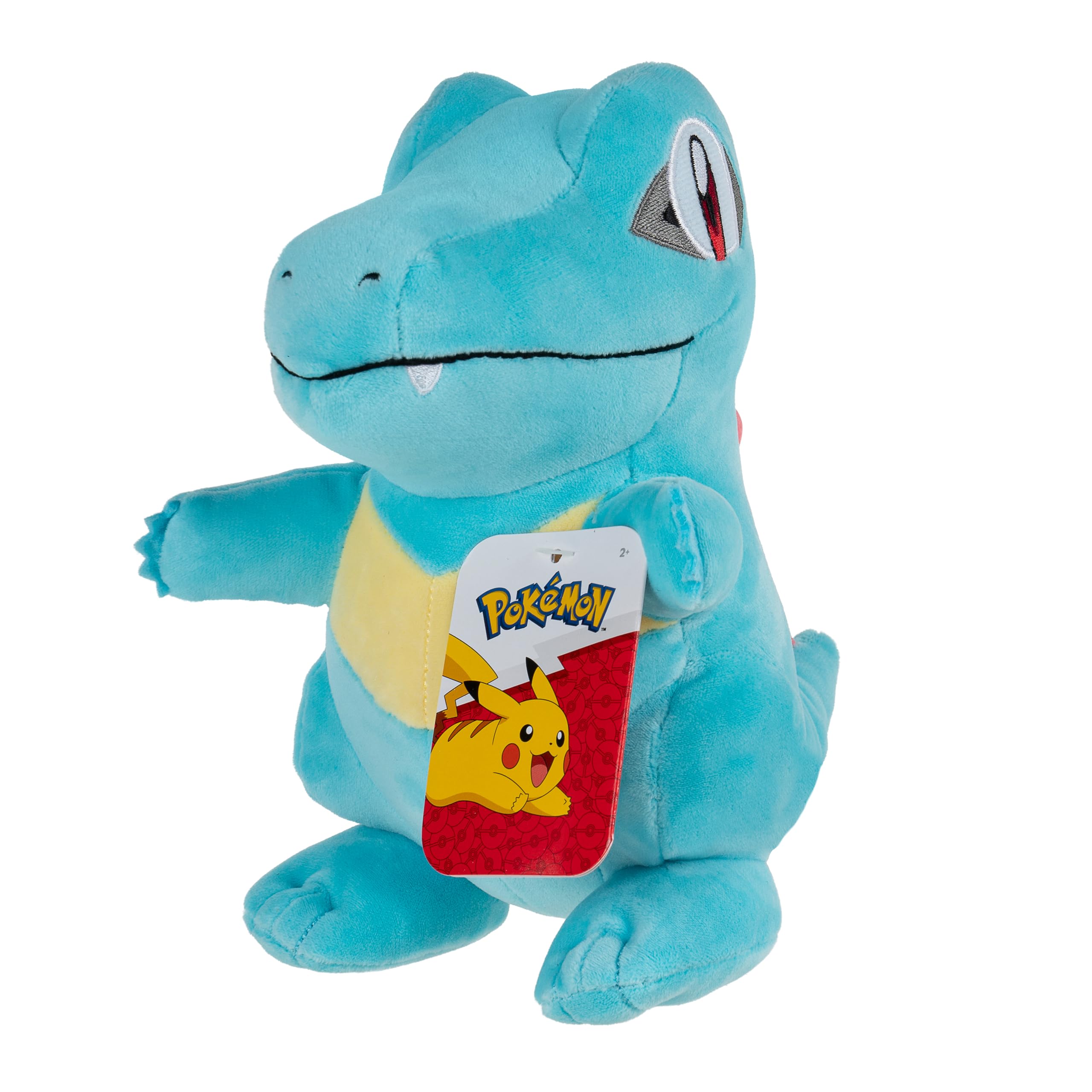 Bizak Pokemon 63225243 - Peluche morbido, 21 cm, ufficiale Totodile