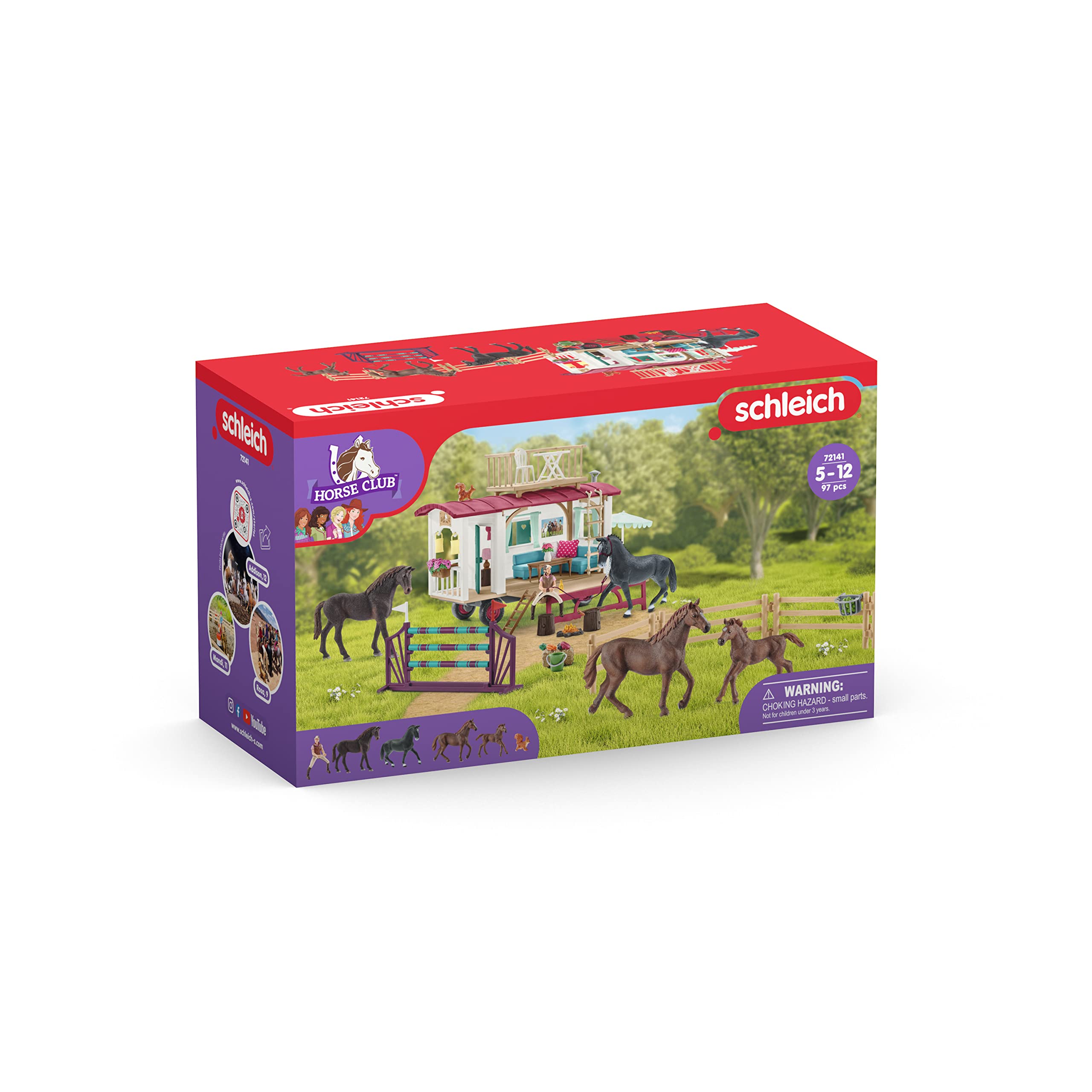 SCHLEICH 42591 Stanza Die Cavalli, Da 5 Anni, HORSE CLUB - Playset, 42 X 25 X 19 Cm - Foto 2