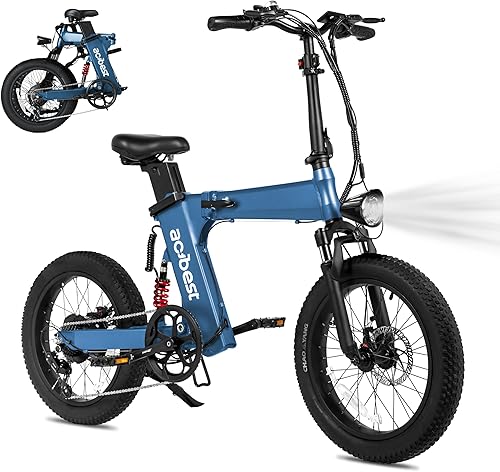 ZCool Jr - Bicicleta eléctrica para adultos, 20 pulgadas, con neumático de grasa plegable con pico de 1000 W, motor sin escobillas de 48 V 11.6 AH,