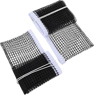 FNANJWQ 2-Pack Durable Table Tennis Nets - Universal Nylon Replacement for Indoor/Outdoor Ping Pong Tables, 70.8" x 5.9" Black