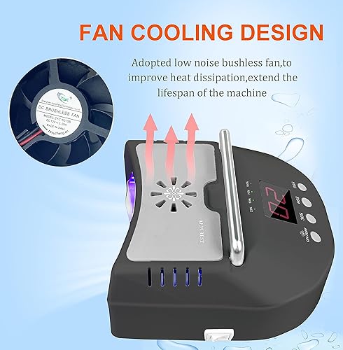 Miniatura 10 de Lámpara LED de uñas UV inalámbrica, luz UV profesional para uñas de gel, secador de uñas para gel acrílico, lámpara de rizado para salón de belleza