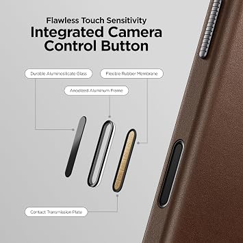 NOMAD Traditional Leather Case, Brown Compatible with iPhone 17 Pro, Leather Magsafe Charging, Smartphone Case for iPhone 17 Pro