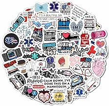 BulbaCraft Emergency Medical Technician Stickers, EMT Stickers for Water Bottle and Laptop - EMS Party Supplies & Decorations, EMT Gifts for Women, Medical and Emergency Decals, Gifts for Women & Men