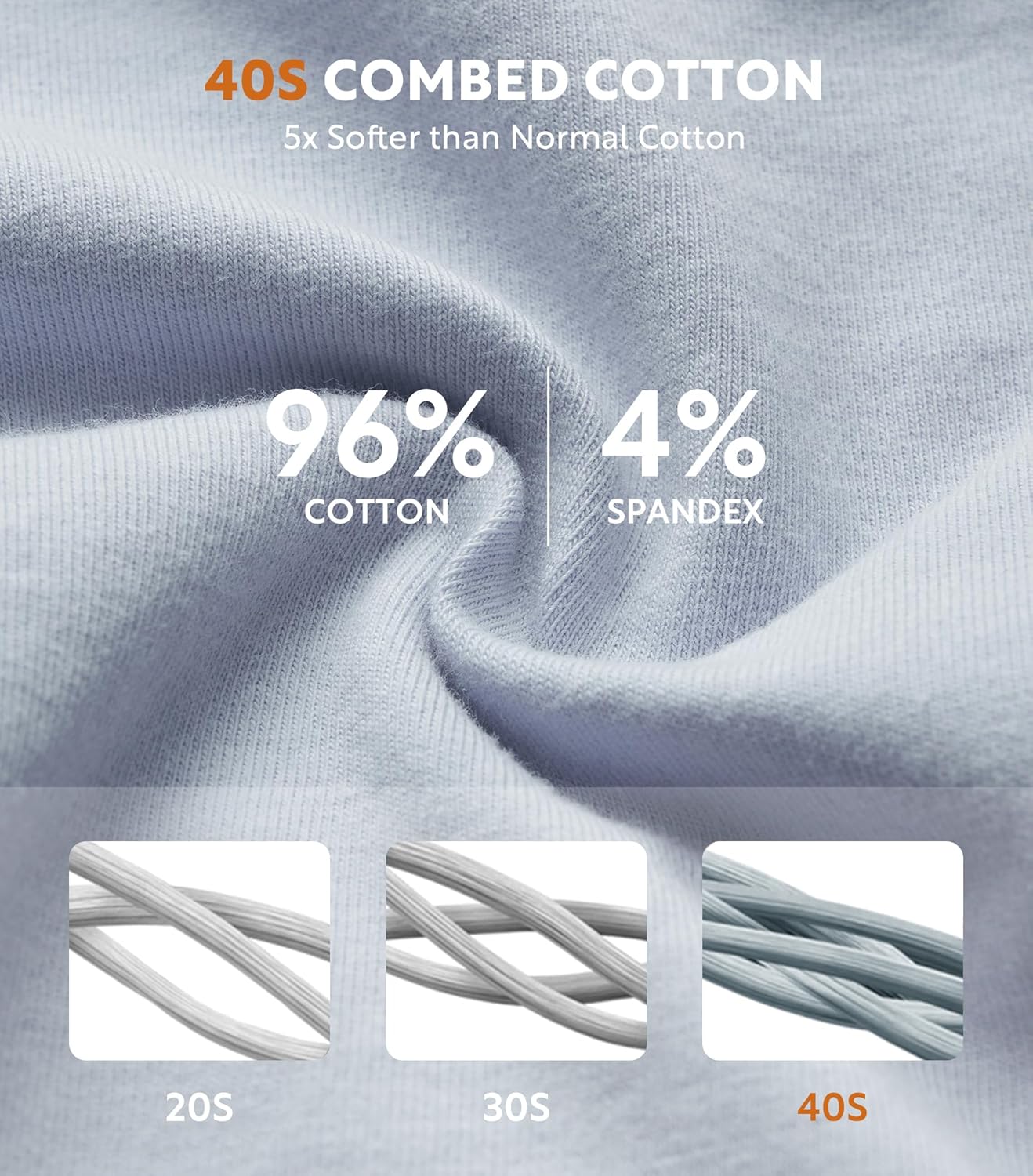 DAVID ARCHY Cotton High Waisted Underwear for Women Tummy Control Panties Full Coverage Briefs 4 Pack Regular & Plus Size - Image 6