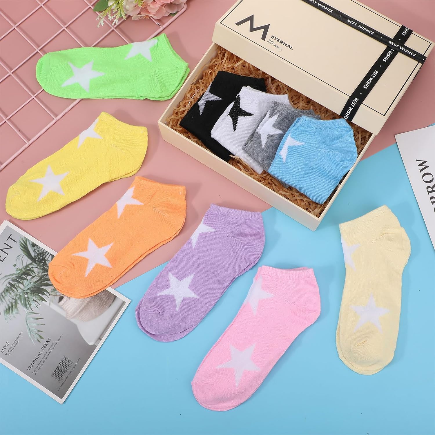 Handepo 100 Pairs Low Cut Ankle Socks for Women, Bulk No Show Breathable Socks for Everyday Casual Wear, Walking, Work - Image 3