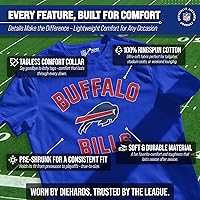 Vista 2 de Team Fan Apparel NFL - Camiseta Gameday para adultos, mezcla de algodón, sin etiquetas, semiajustada, da rienda suelta a tu espíritu