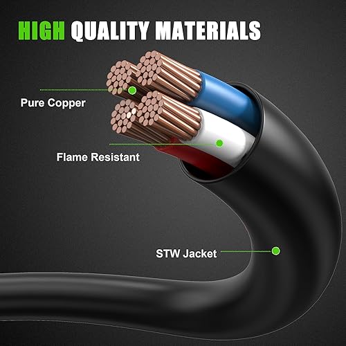 Miniatura 5 de NEMA 14-30P a 14-50R Cable adaptador de cargador EV, 4 tomas de corriente con mango de agarre, compatible con EV y uso de secadora, 250 voltios, 10