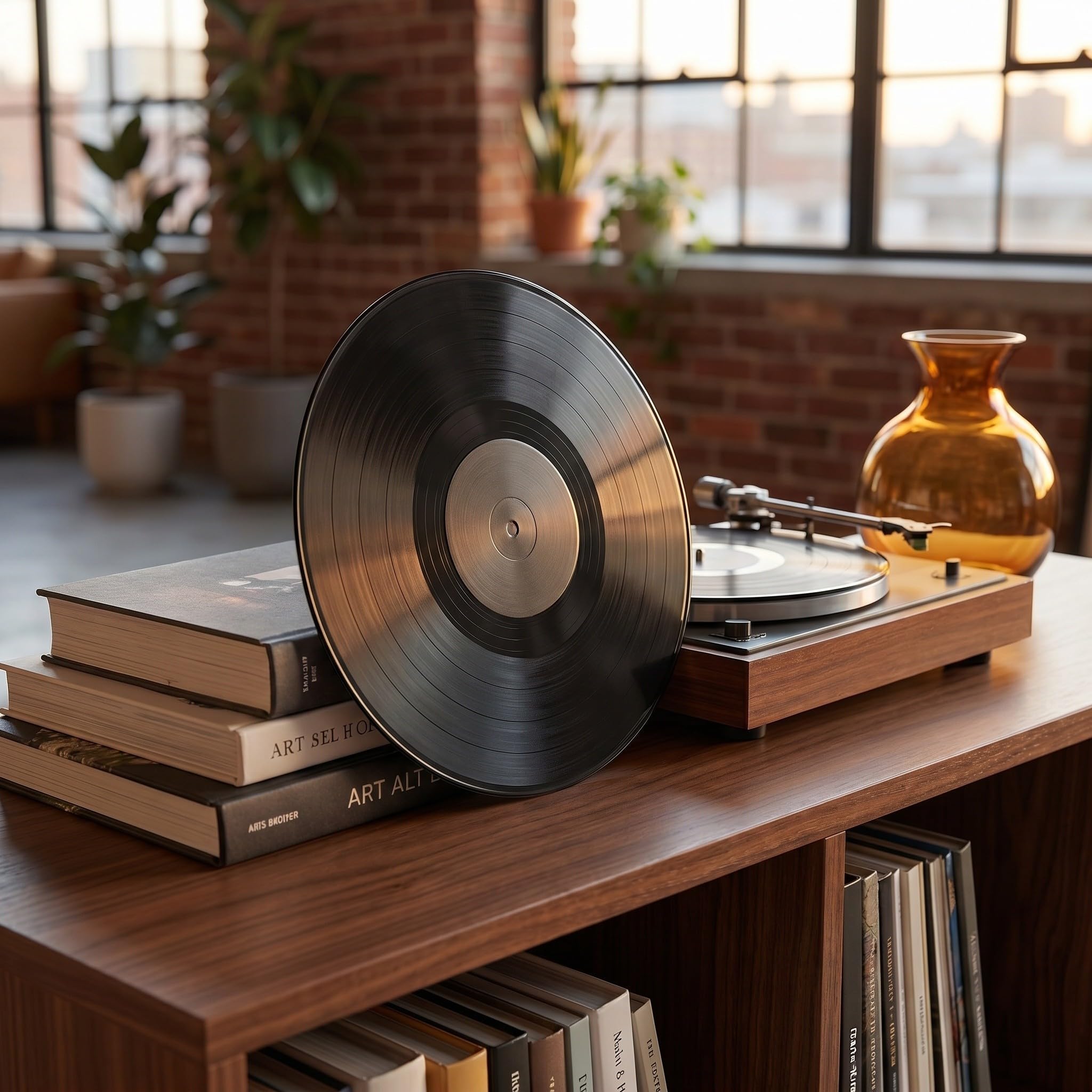 12 Piezas Disco de Vinilo Estilo Retro Vintage para Adorno de Pared para Sala de Sonido o Fiesta Temática Rock