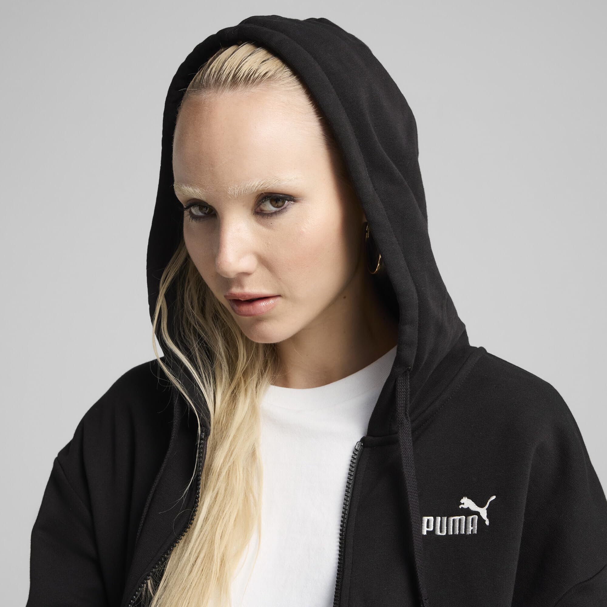 PUMA ESS Small No. 1 Logo Comfort Full-Zip Hoodie TR Sudadera con Capucha Niñas
