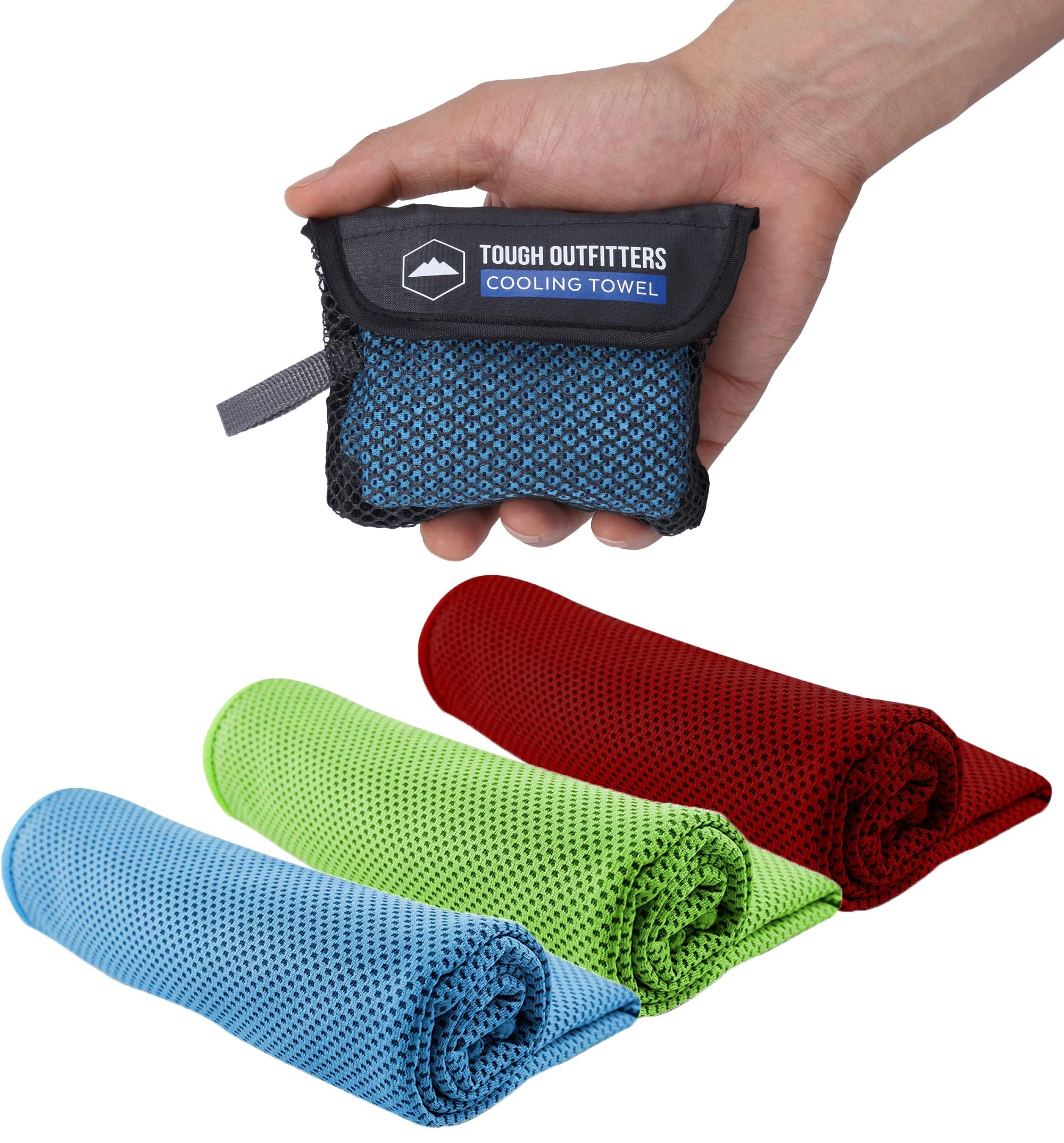 Tough Outdoors Cooling Towel Set 97.8 x 30.5cm (38.5"x12") - Cooling Towels for Neck & Face - Ice Towel Neck Wraps for Men & Women - Sweat Rag for Camping, Gym, Yoga & Sports โ image 1