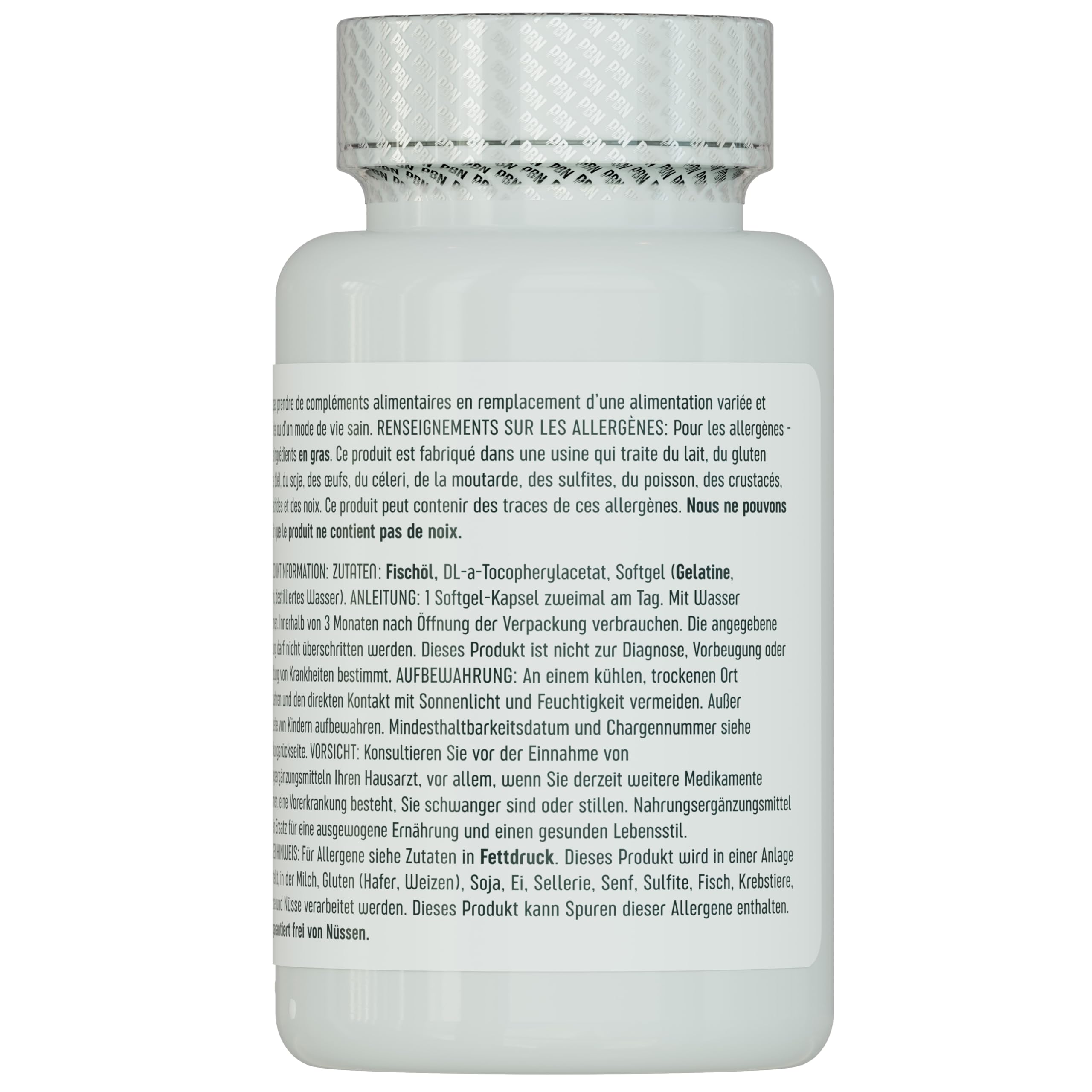 PBN Fish Oil Softgels 1000mg 18/12 EPA/DHA