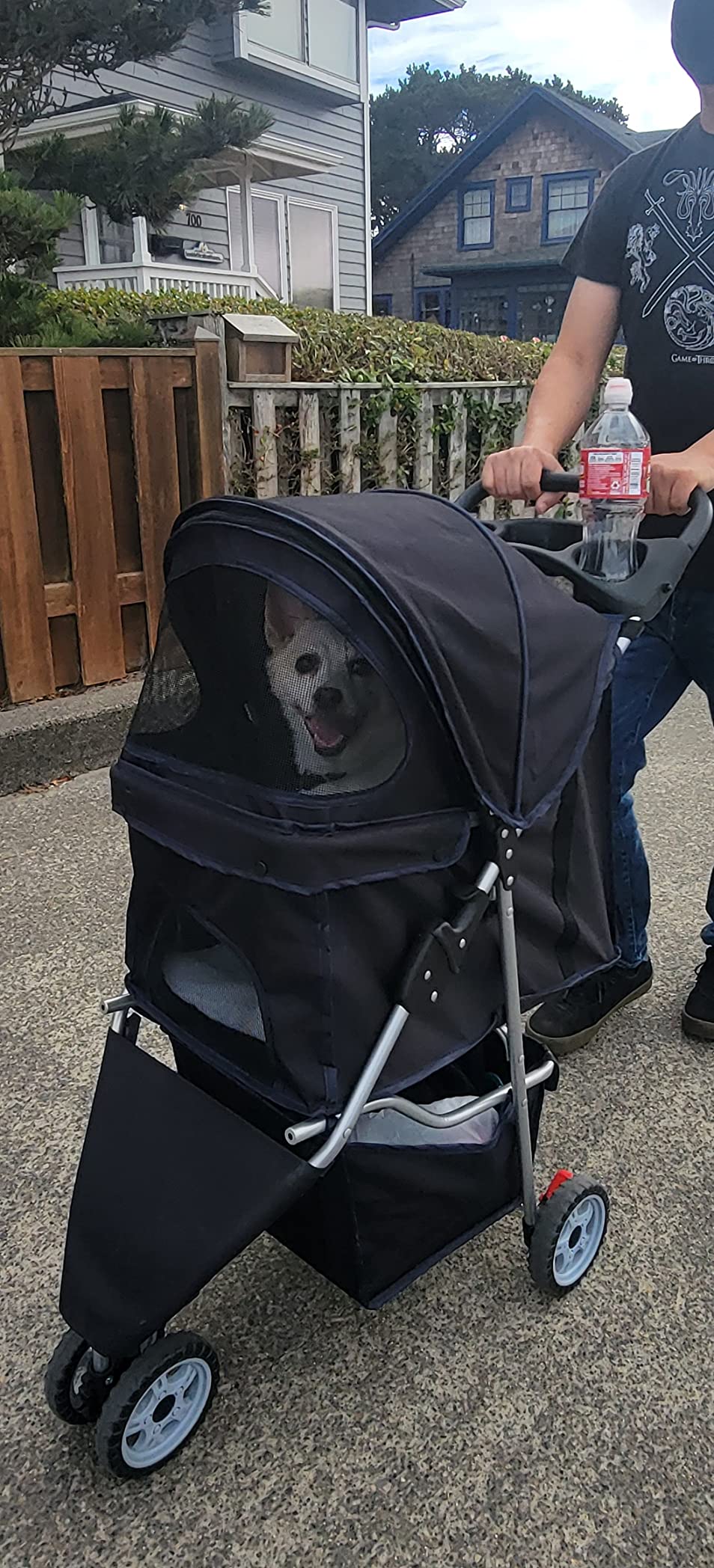 11/mo Finance BestPet Cat Dog Cage 3 Wheels Stroller Buy Now, Pay